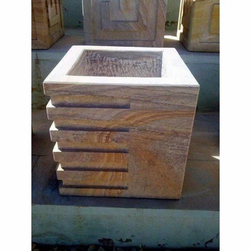 20 inch Square Sand Stone Planter