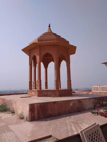 22 ft Pink Sandstone Temple