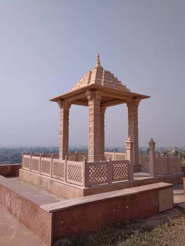 23 ft Pink Sandstone Temple