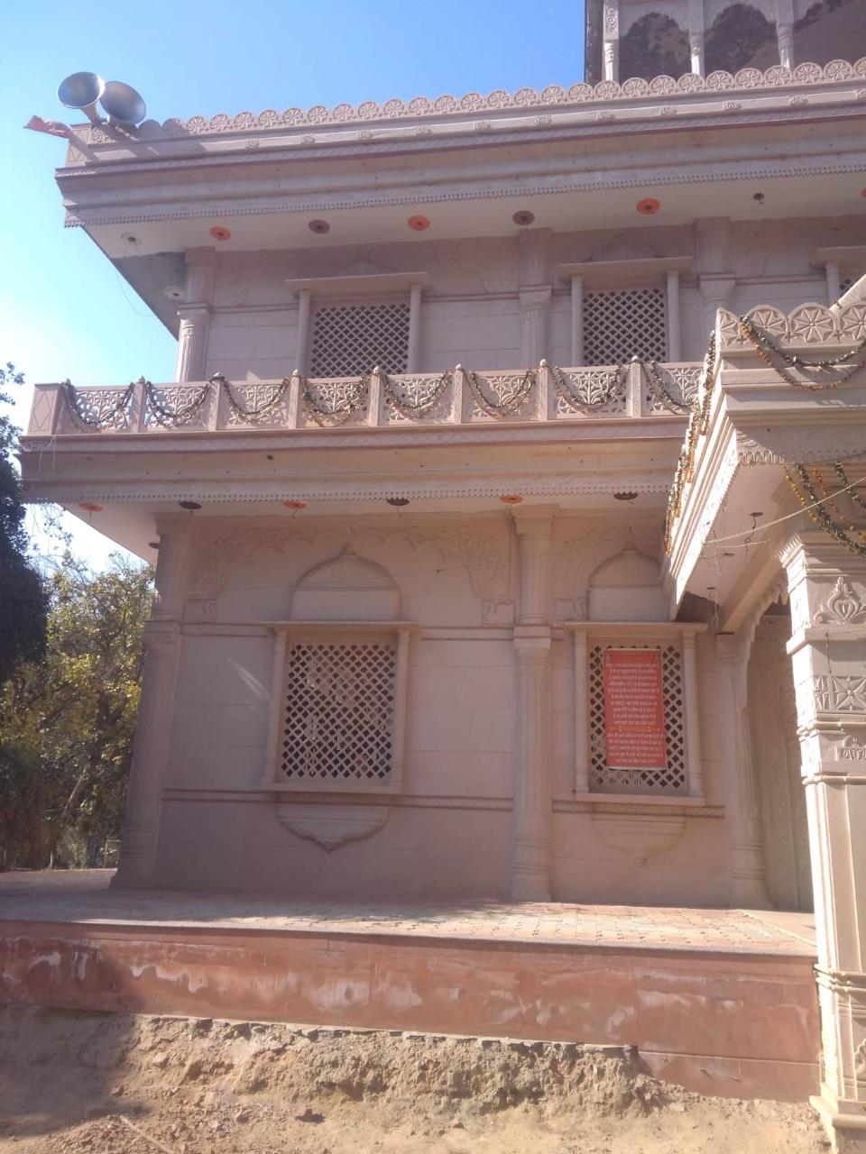 Traditional Rajasthani sandstone carving detail