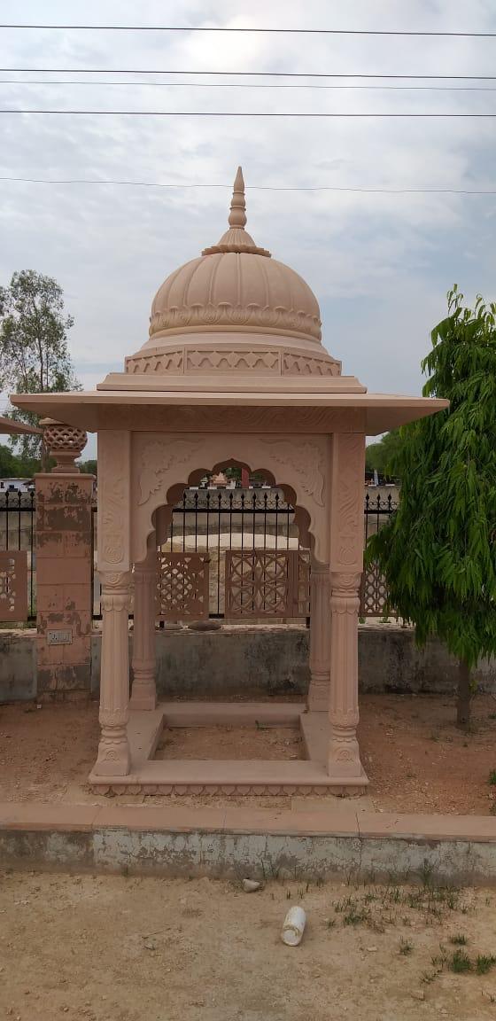 Rajasthani sandstone carving — ornamental stone artifact