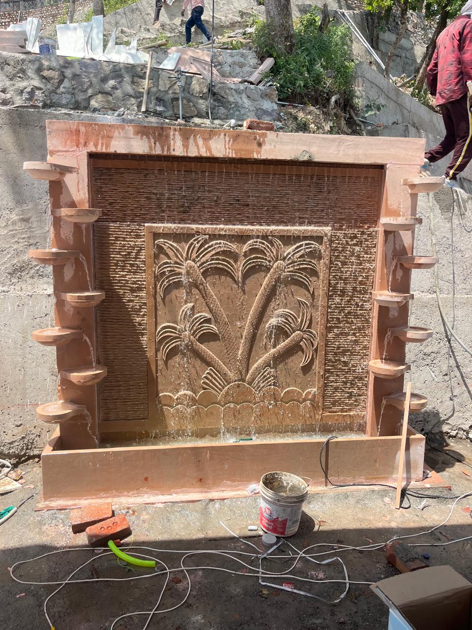 Rajasthani sandstone carving — ornamental stone artifact